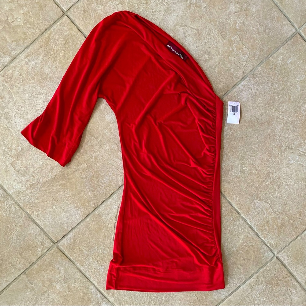 🆕 Sugar & Spice One Shoulder Red Dress sz Medium